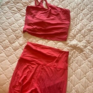 All in Motion Pink Asymmetrical Pencil Top